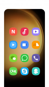 اسکرین شات برنامه Galaxy S23 Theme/Icon Pack 2