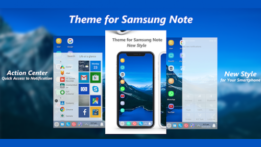 اسکرین شات برنامه Galaxy Note Theme for S9 Launcher 3