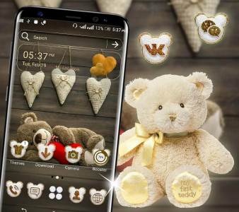 اسکرین شات برنامه Teddy Bear Launcher Theme 1