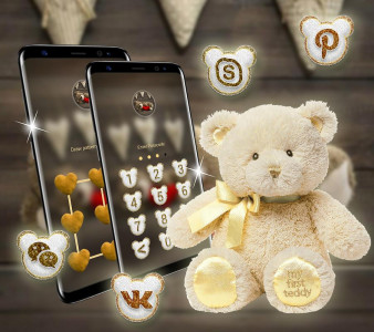 اسکرین شات برنامه Teddy Bear Launcher Theme 5