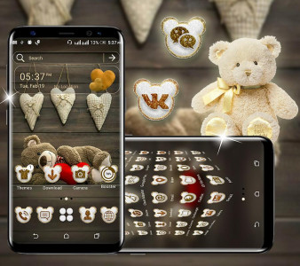 اسکرین شات برنامه Teddy Bear Launcher Theme 4