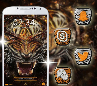 اسکرین شات برنامه Tiger Launcher Theme 4