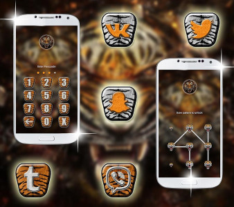 اسکرین شات برنامه Tiger Launcher Theme 5