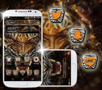 اسکرین شات برنامه Tiger Launcher Theme 3