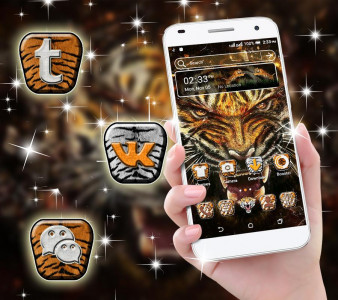 اسکرین شات برنامه Tiger Launcher Theme 1