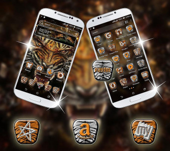 اسکرین شات برنامه Tiger Launcher Theme 2