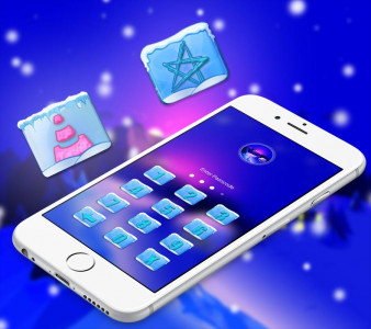 اسکرین شات برنامه Winter Ice Launcher Theme 3