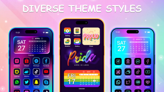 اسکرین شات برنامه BeautyTheme: Icons & Widgets 2