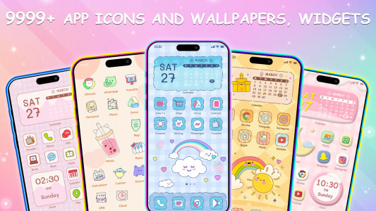 اسکرین شات برنامه BeautyTheme: Icons & Widgets 1