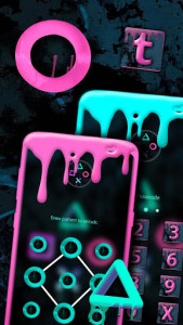 اسکرین شات برنامه Neon Paint Launcher Theme 5