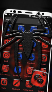 اسکرین شات برنامه Spider Mask Launcher Theme 2