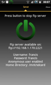 اسکرین شات برنامه Ftp Server 2