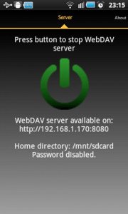 اسکرین شات برنامه WebDAV Server 2