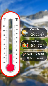 اسکرین شات برنامه Thermometer Room Temperature 3