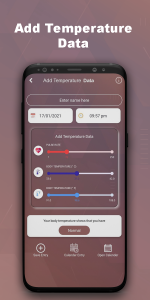 اسکرین شات برنامه Thermometer For Fever Diary 5