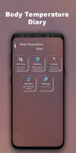 اسکرین شات برنامه Thermometer For Fever Diary 4