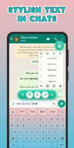 اسکرین شات برنامه Stylish Text - Fonts Keyboard 3