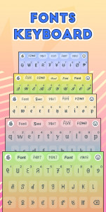 اسکرین شات برنامه Stylish Text - Fonts Keyboard 1