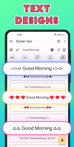 اسکرین شات برنامه Stylish Text - Fonts Keyboard 7
