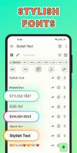 اسکرین شات برنامه Stylish Text - Fonts Keyboard 2