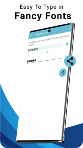 اسکرین شات برنامه Blue Words, Stylish Fonts text 2