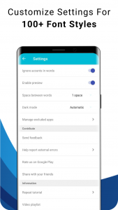 اسکرین شات برنامه Blue Words, Stylish Fonts text 6