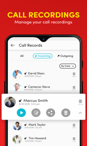 اسکرین شات برنامه Auto Call Recorder & Editor 2