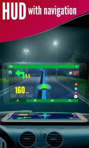 اسکرین شات برنامه Voice Gps navigation maps: HUD speedometer 7
