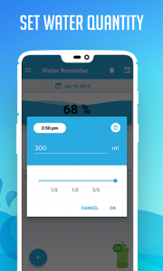 اسکرین شات برنامه Drink Water Reminder: Water Tracker, Alarm app 4