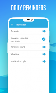 اسکرین شات برنامه Drink Water Reminder: Water Tracker, Alarm app 3