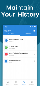 اسکرین شات 5 برنامه QR Code Reader: QR Code Maker