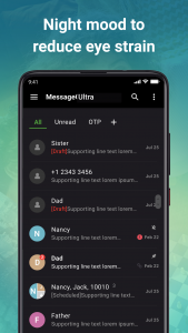 اسکرین شات 8 برنامه Message Cls - SMS Messenger