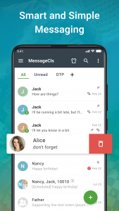 اسکرین شات 1 برنامه Message Cls - SMS Messenger