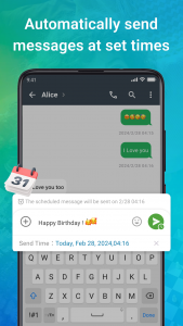 اسکرین شات 3 برنامه Message Cls - SMS Messenger