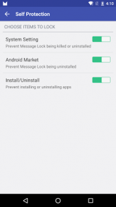 اسکرین شات برنامه Message Lock (SMS Lock) 4
