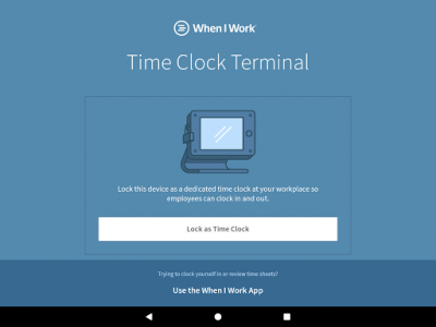 اسکرین شات برنامه Time Clock Terminal 4