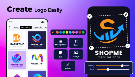 اسکرین شات برنامه Logo Maker & Logo Creator 1