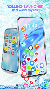 اسکرین شات برنامه Rolling Icon: 3D Wallpaper 2