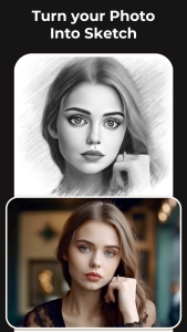 اسکرین شات 2 برنامه Pencil Sketch Photo Editor