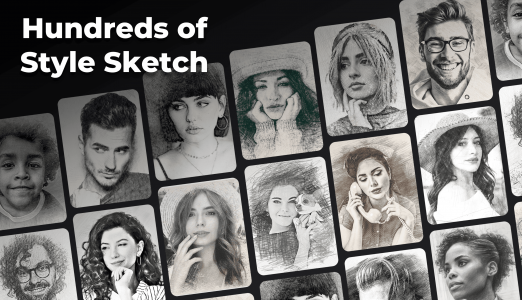 اسکرین شات 1 برنامه Pencil Sketch Photo Editor