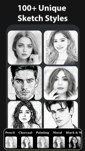 اسکرین شات 1 برنامه Pencil Sketch Photo Editor