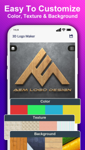 اسکرین شات برنامه 3D Logo Maker and Logo Creator 7