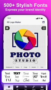 اسکرین شات برنامه 3D Logo Maker and Logo Creator 4