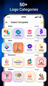 اسکرین شات 3 برنامه 3D Logo Maker and Logo Creator