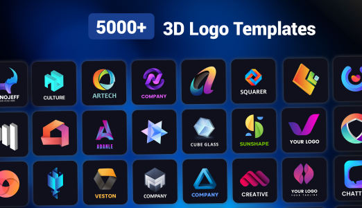 اسکرین شات 1 برنامه 3D Logo Maker and Logo Creator