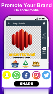 اسکرین شات برنامه 3D Logo Maker and Logo Creator 8