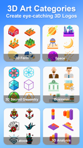 اسکرین شات 6 برنامه 3D Logo Maker and Logo Creator