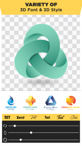 اسکرین شات برنامه 3D Logo Maker and Logo Creator 2