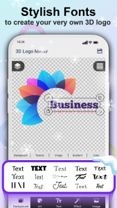 اسکرین شات برنامه 3D Logo Maker and Logo Creator 3