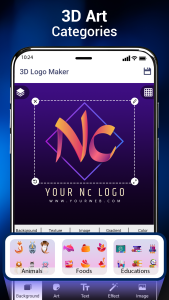اسکرین شات 5 برنامه 3D Logo Maker and Logo Creator